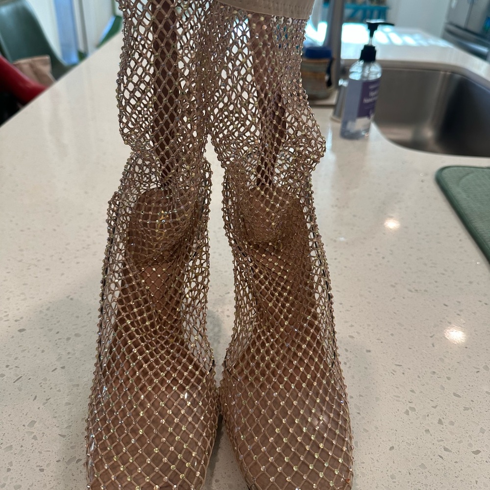 Aldo Gold Mesh Women's Heels